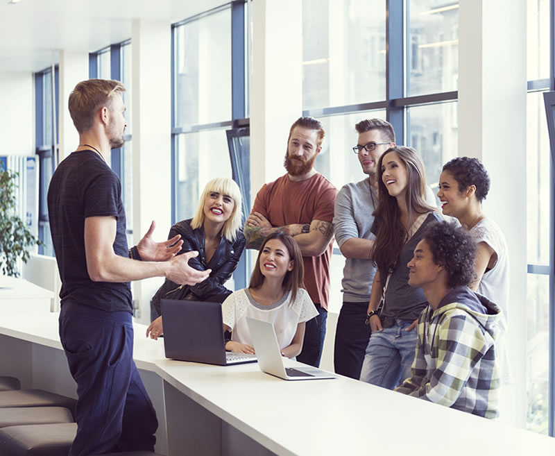 People Working in Office
